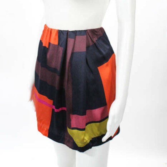 See by Chloe Silk Printed Above Knee A-line skirt